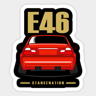 E46 Bimmer stancenation club Sticker